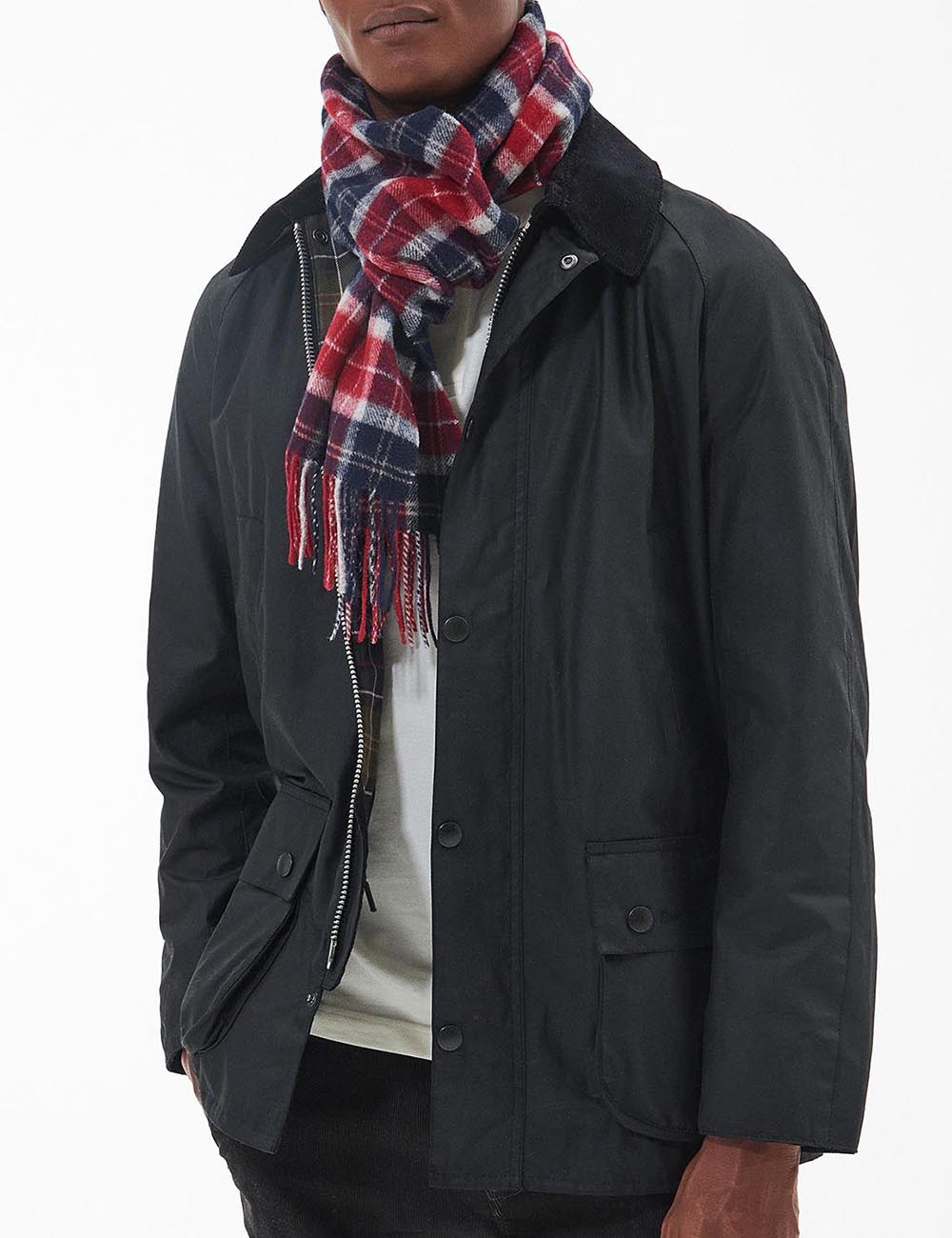 BARBOUR TARTAN LAMBSWOOL SCARF