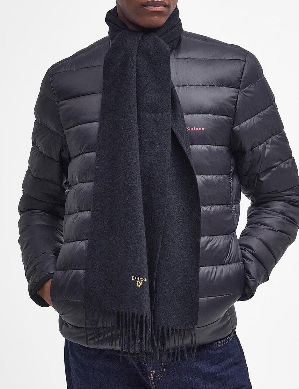 BARBOUR PLAIN LAMBSWOOL SCARF