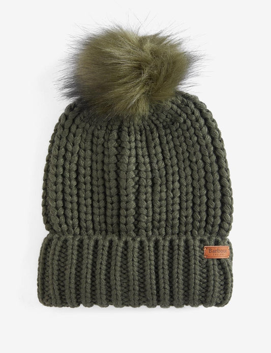 BARBOUR SALTBURN BEANIE OL31 OLIVE