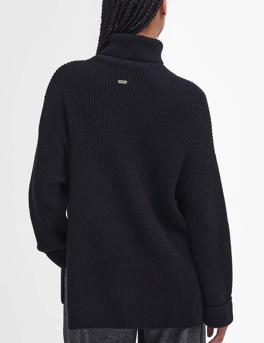 BARBOUR RIB STITCH KNITTED CAPE