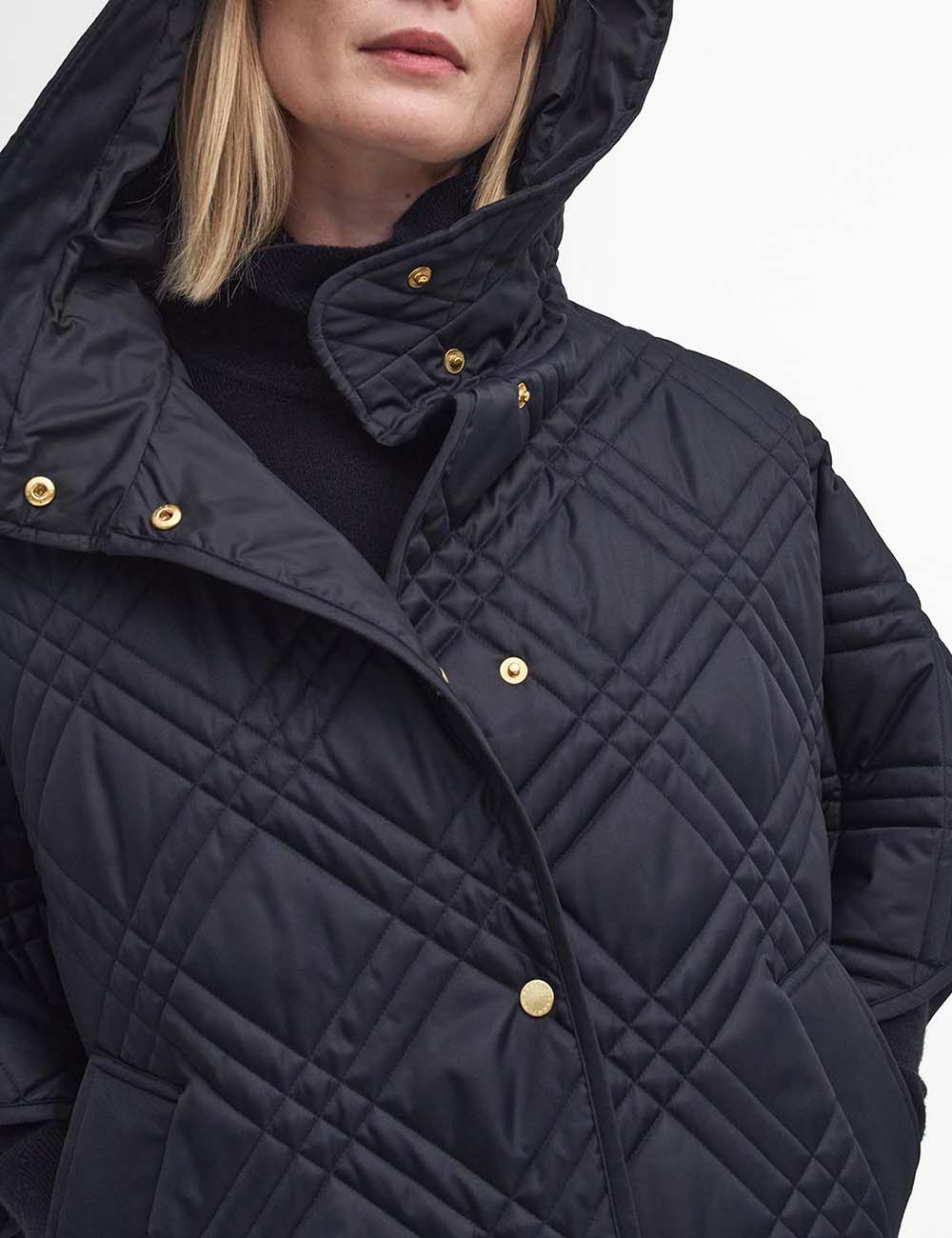 BARBOUR ASTOR QUILTED CAPE