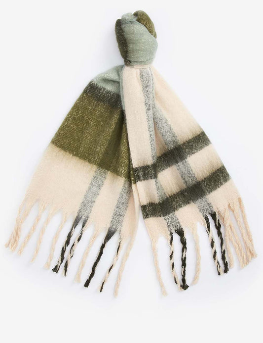 BARBOUR ISLA TARTAN BOUCLE SCARF