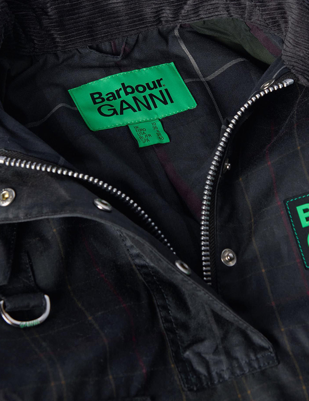 BARBOUR GANNI WAX ANORAK SMOCK