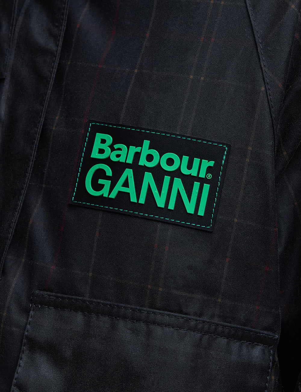 BARBOUR GANNI WAX ANORAK SMOCK