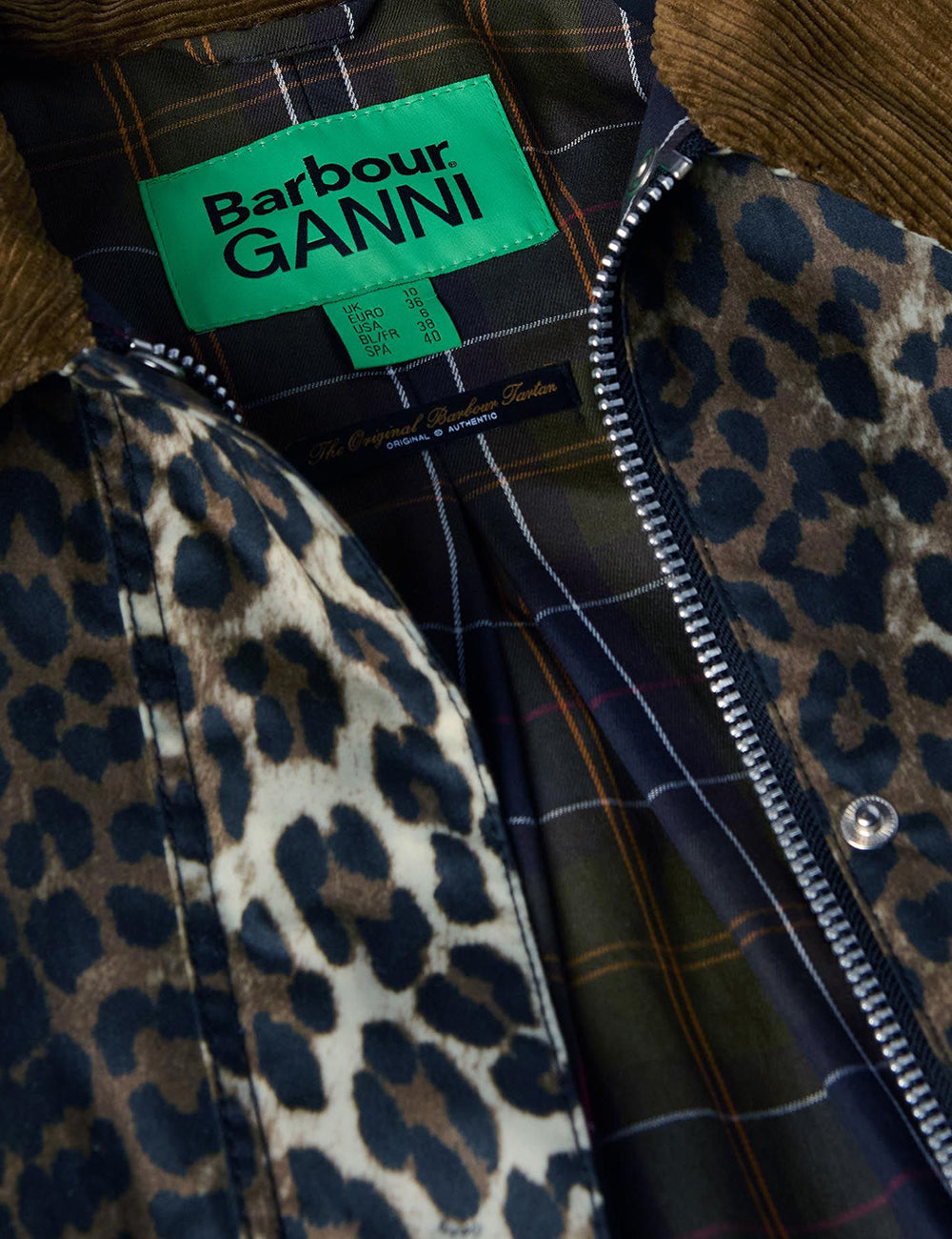 BARBOUR GANNI PRINTED WAX ANORAK SMOCK