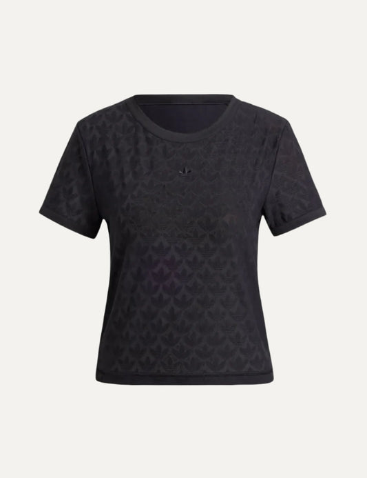 ADIDAS ORIGINALS LACE CROP TEE ADIDAS ORIGINALS