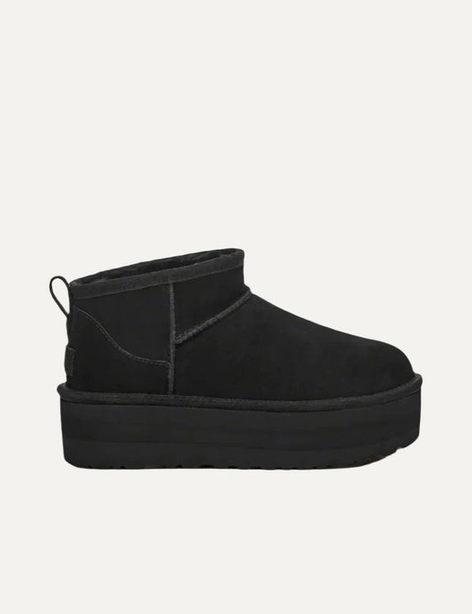 UGG CLASSIC ULTRA MINI PLATFORM BLACK