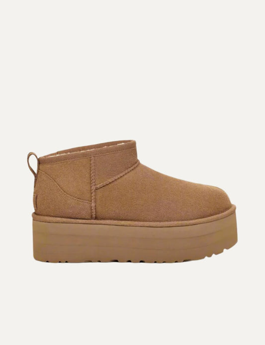 UGG CLASSIC ULTRA MINI PLATFORM CHESTNUT