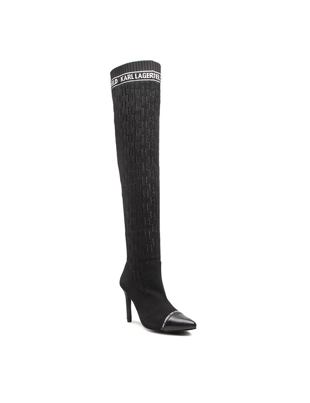 KARL LAGERFELD Monogram Ribbed Knee KARL LAGERFELD