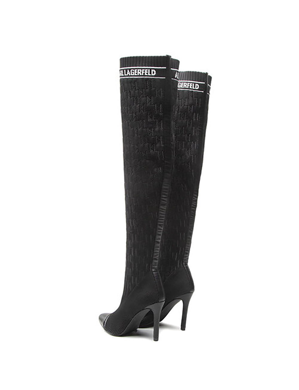 KARL LAGERFELD Monogram Ribbed Knee KARL LAGERFELD