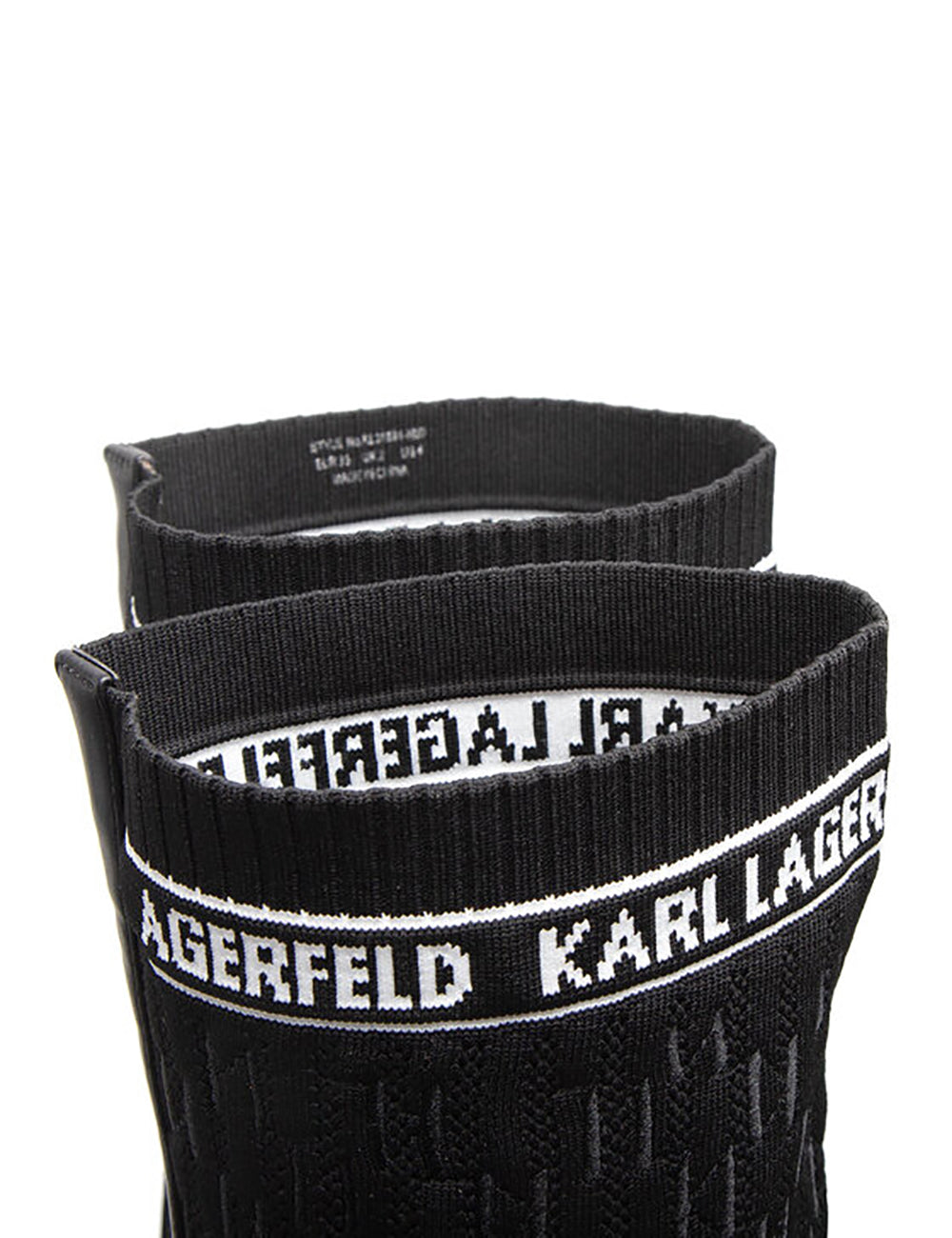 KARL LAGERFELD Monogram Ribbed Knee KARL LAGERFELD