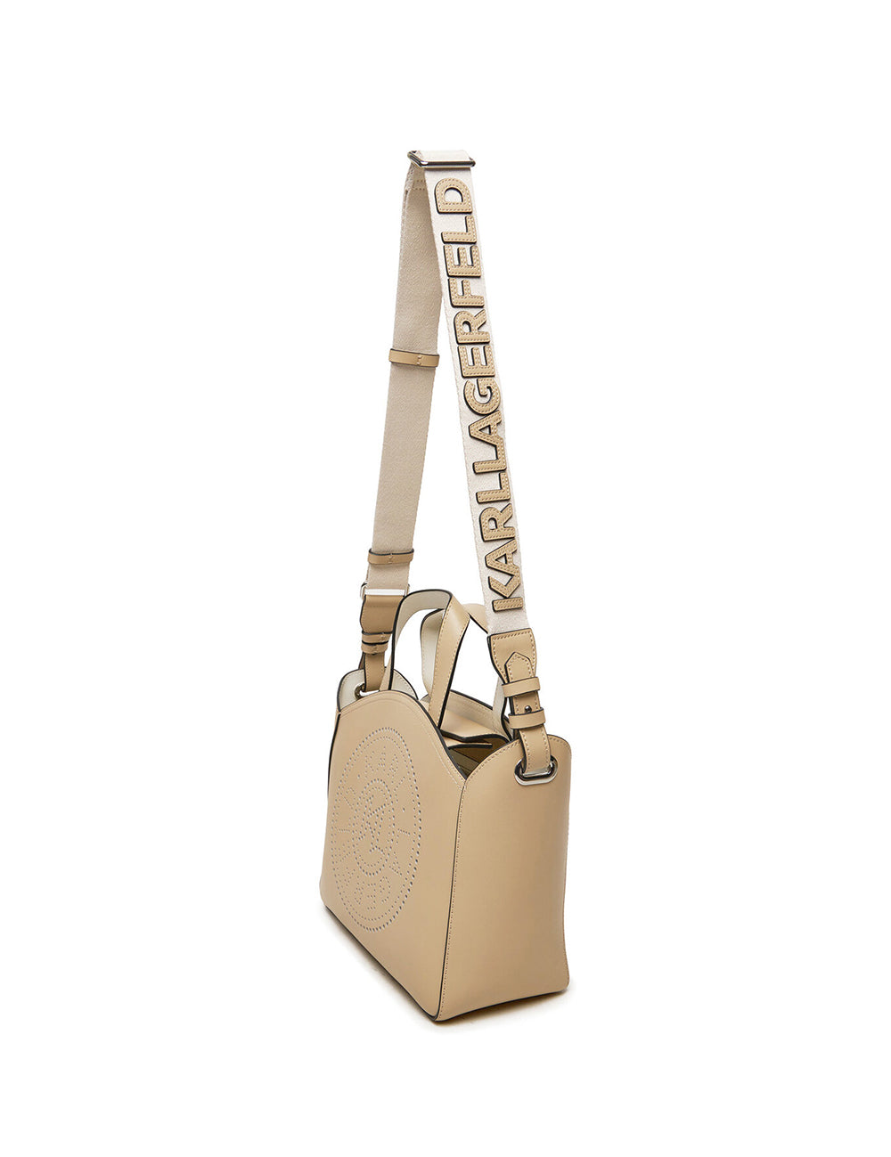 KARL LAGERFELD K/CIRCLE SM TOTE PERFORATED KARL LAGERFELD