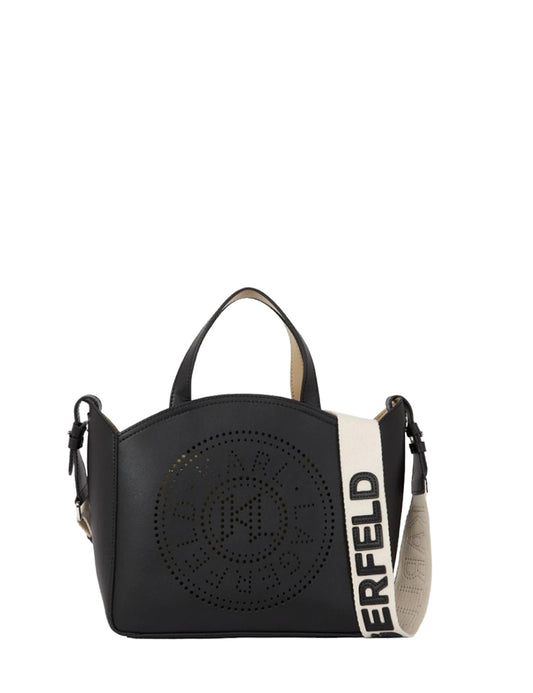 KARL LAGERFELD K/CIRCLE SM TOTE PERFORATED KARL LAGERFELD