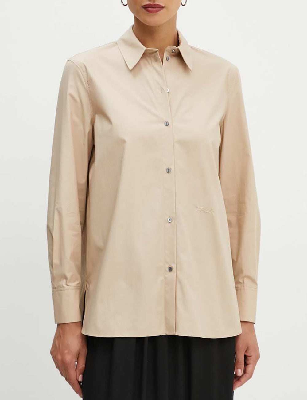 KARL LAGERFELD SIGNATURE TUNIC SHIRT KARL LAGERFELD