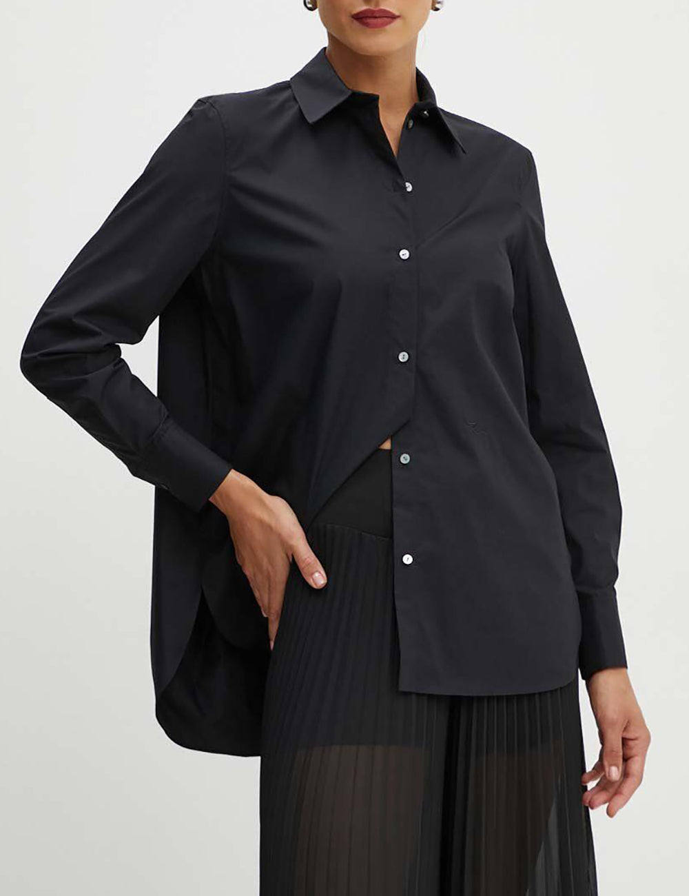 KARL LAGERFELD SIGNATURE TUNIC SHIRT KARL LAGERFELD