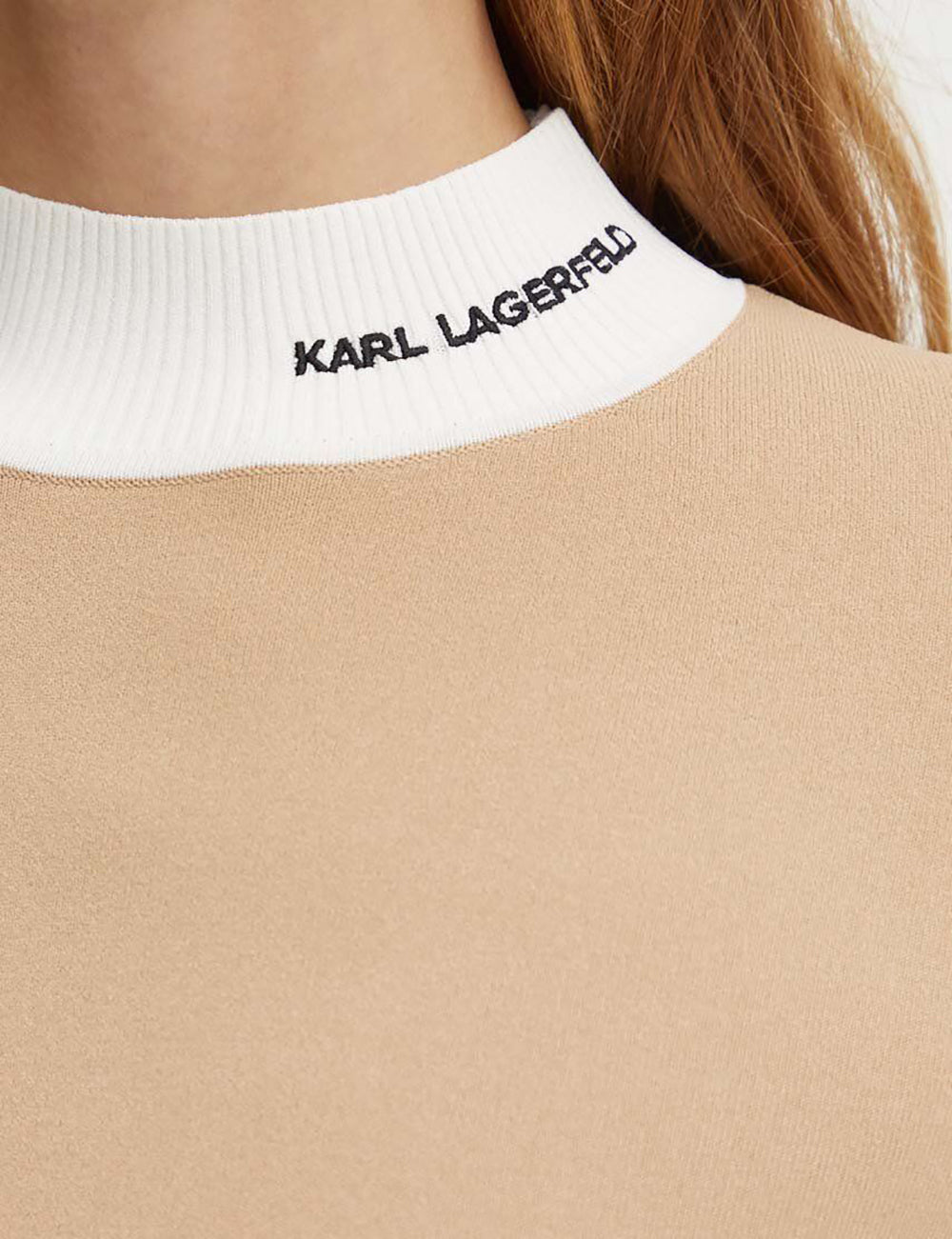 KARL LAGERFELD LOGO TURTLE NECK KARL LAGERFELD