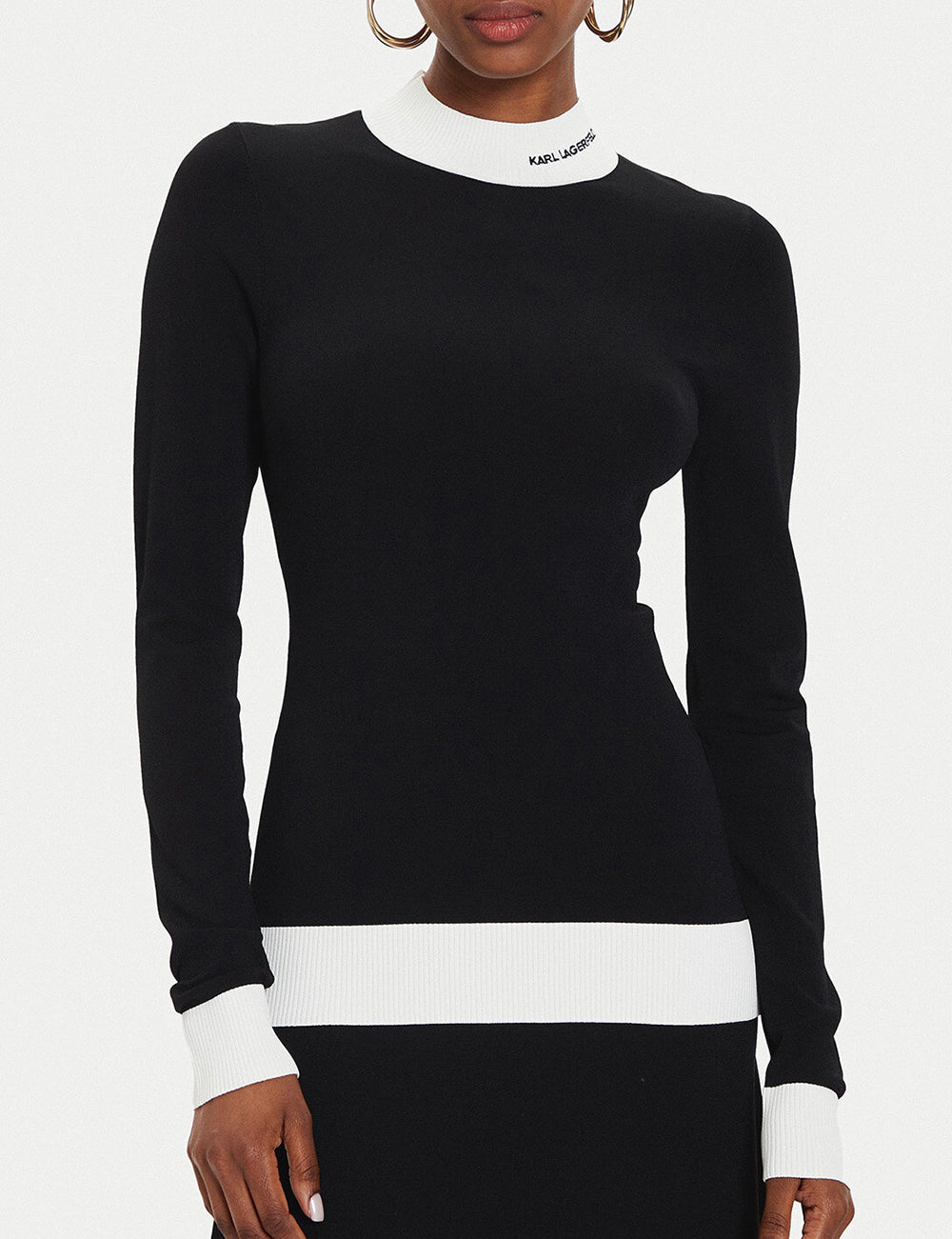 KARL LAGERFELD LOGO TURTLE NECK KARL LAGERFELD