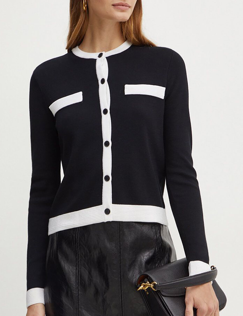 KARL LAGERFELD CLASSIC LSLV CARDIGAN KARL LAGERFELD