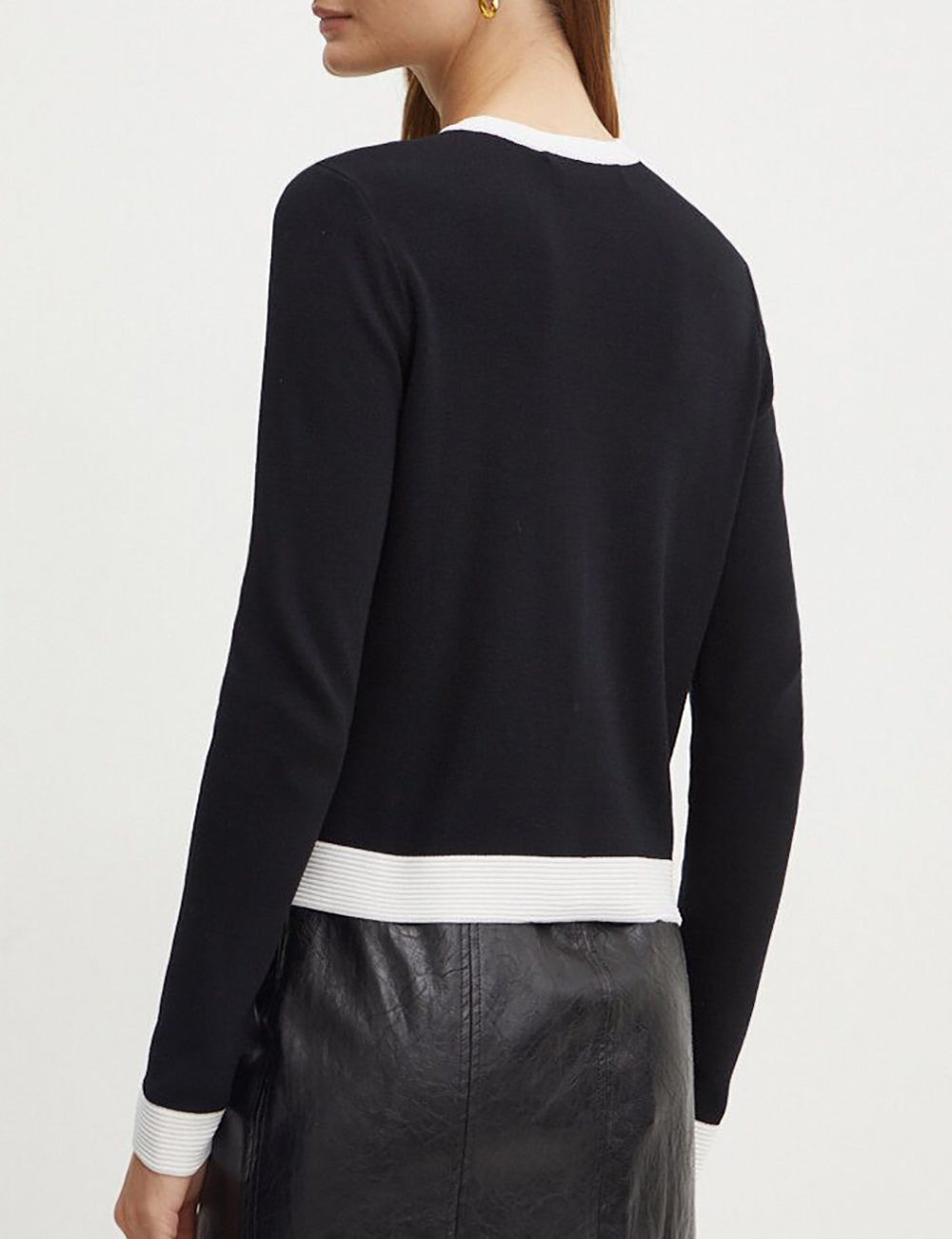 KARL LAGERFELD CLASSIC LSLV CARDIGAN KARL LAGERFELD