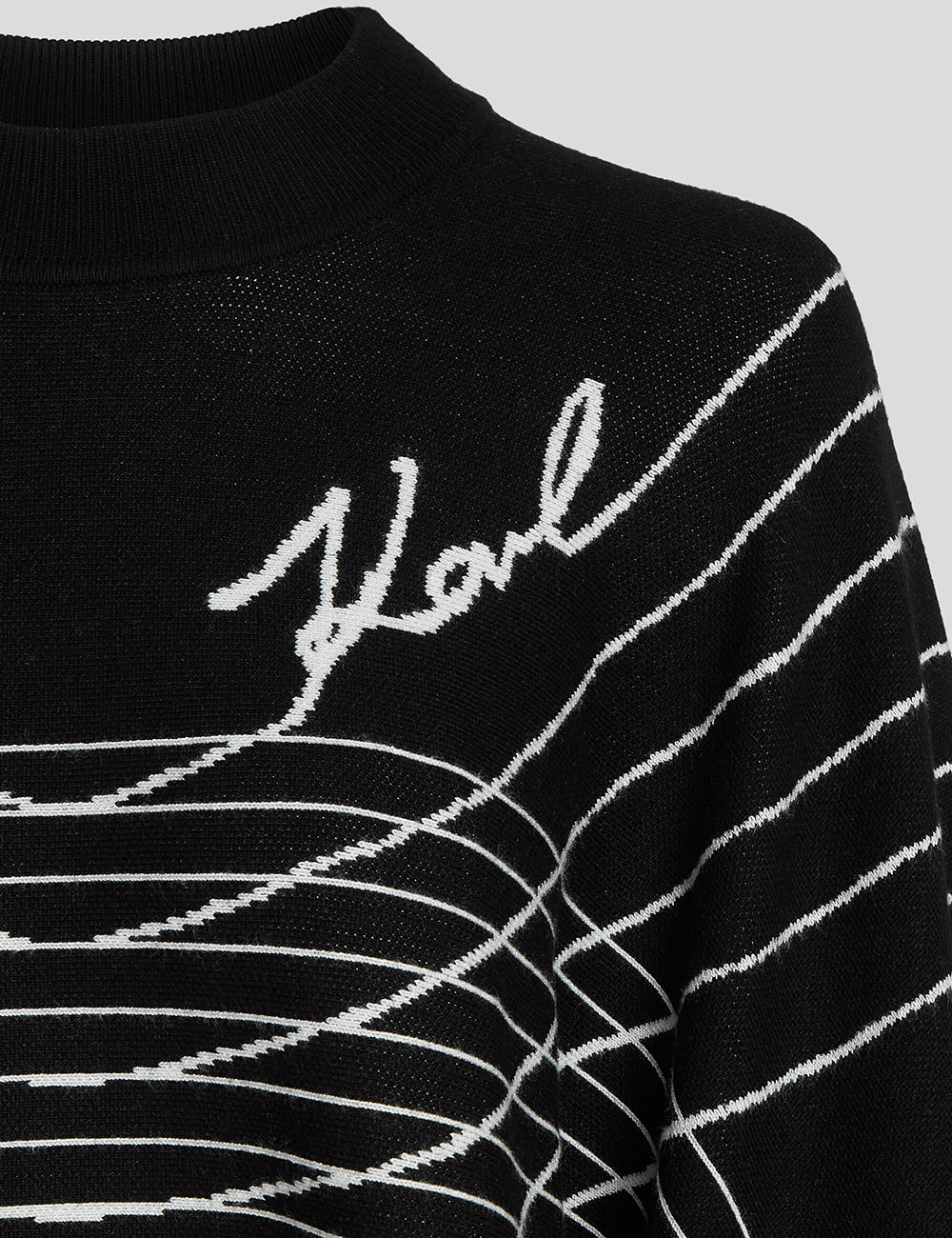 KARL LAGERFELD SCARF FASHION SWEATER KARL LAGERFELD