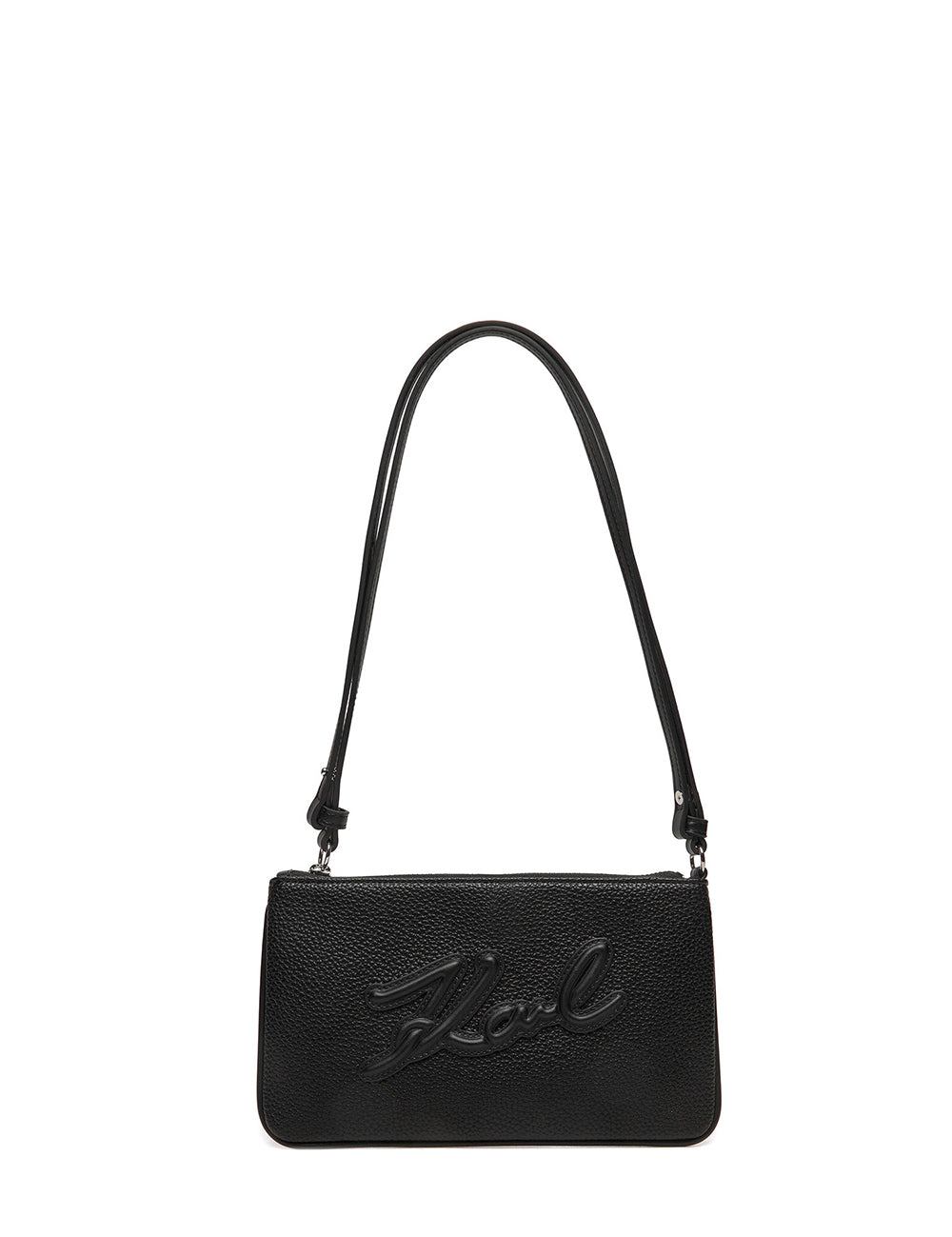 KARL LAGERFELD K/SKUARE SHOULDER POUCH GRAINY KARL LAGERFELD