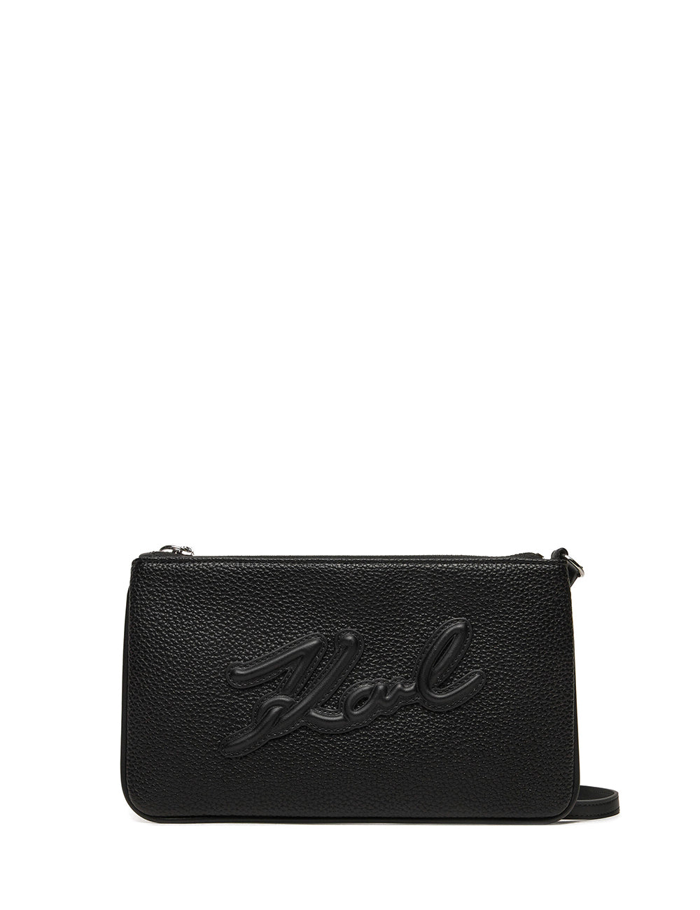 KARL LAGERFELD K/SKUARE SHOULDER POUCH GRAINY KARL LAGERFELD