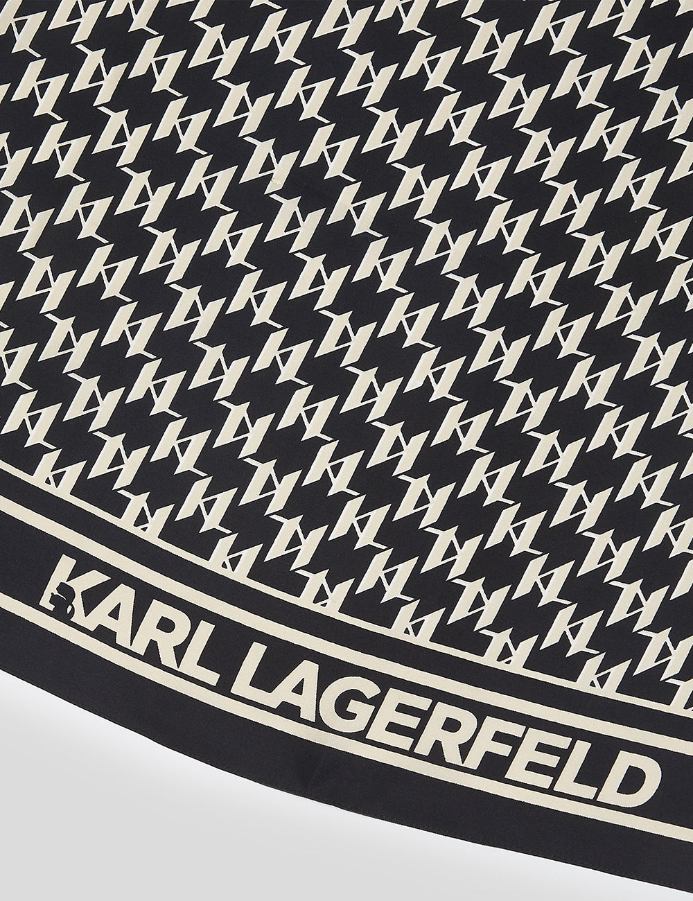 KARL LAGERFELD K/MONOGRAM SILK SCARF KARL LAGERFELD