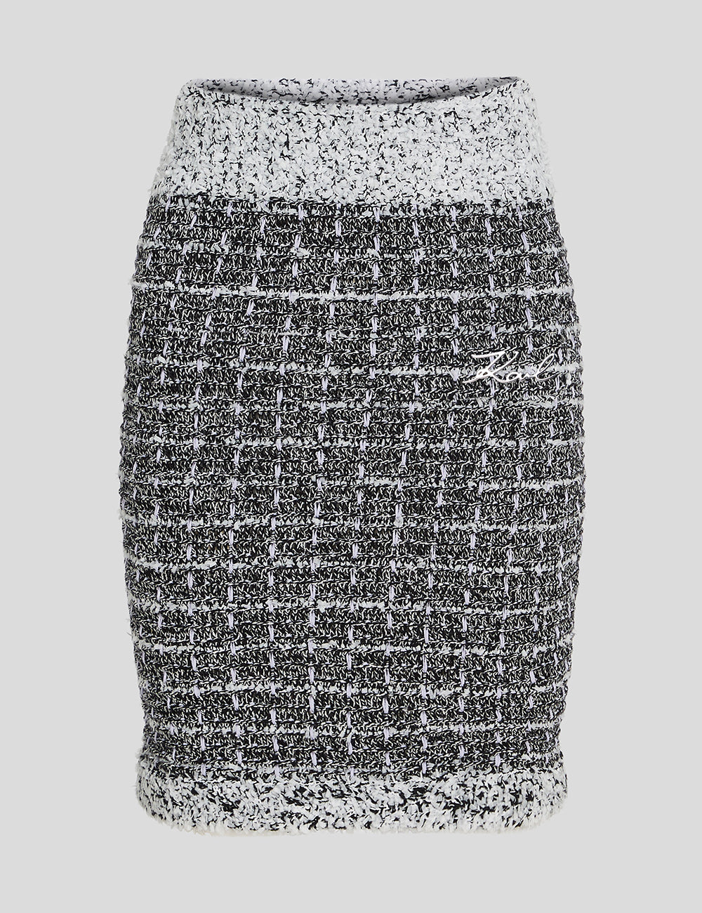 KARL LAGERFELD BOUCLE KNIT SKIRT KARL LAGERFELD