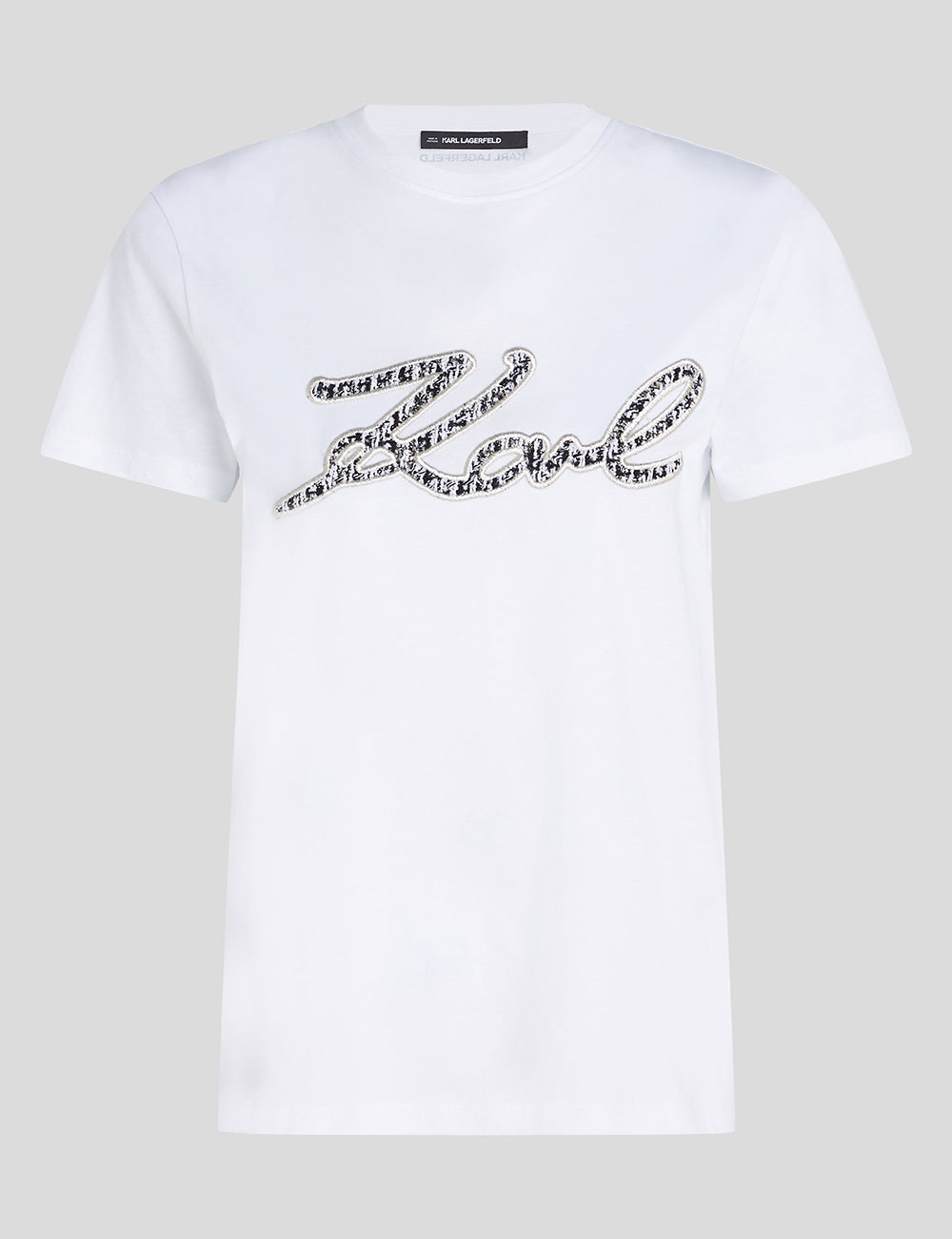 KARL LAGERFELD BOUCLE KARL SIGNATURE T-SHIRT KARL LAGERFELD