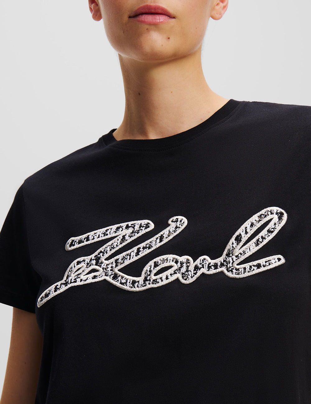 KARL LAGERFELD BOUCLE KARL SIGNATURE T-SHIRT KARL LAGERFELD