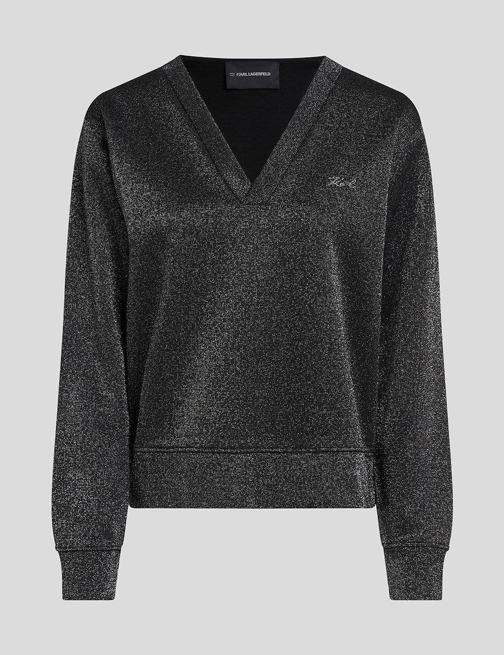 KARL LAGERFELD LUREX JERSEY SWEATSHIRT KARL LAGERFELD