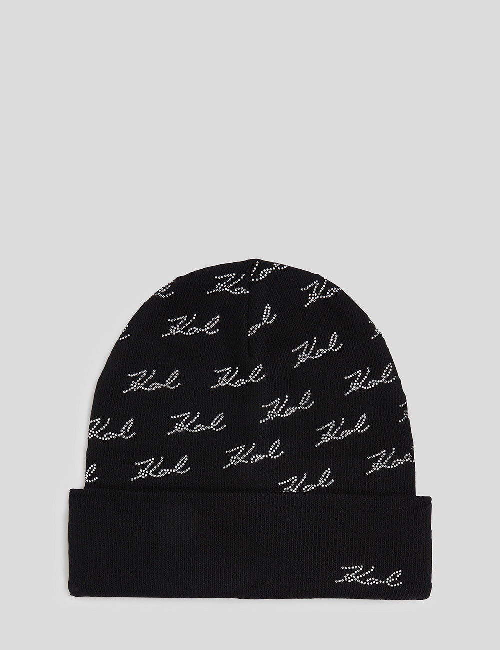 KARL LAGERFELD K/SIGNATURE RHNSTN AOP BEANIE KARL LAGERFELD