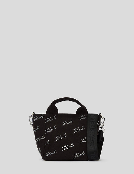 KARL LAGERFELD K/SIGNATURE SM RHNSTN SHOPPER KARL LAGERFELD