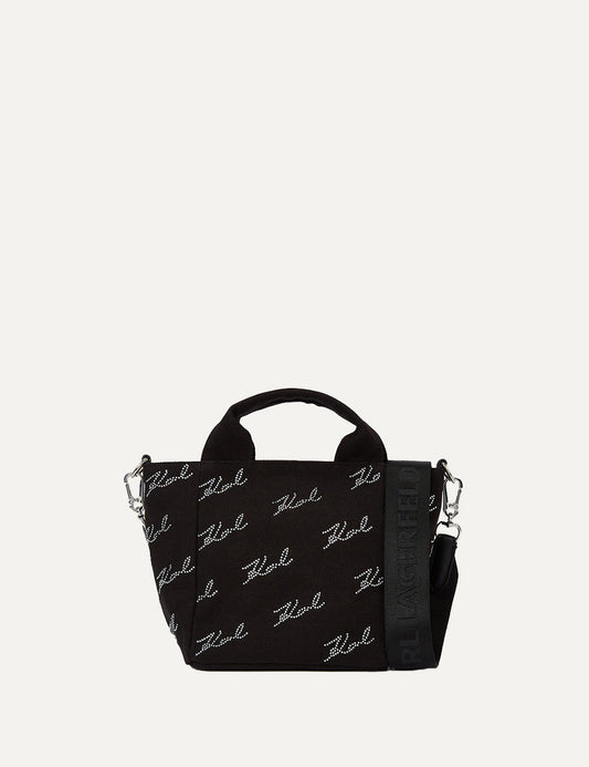 KARL LAGERFELD K/SIGNATURE SM RHNSTN SHOPPER