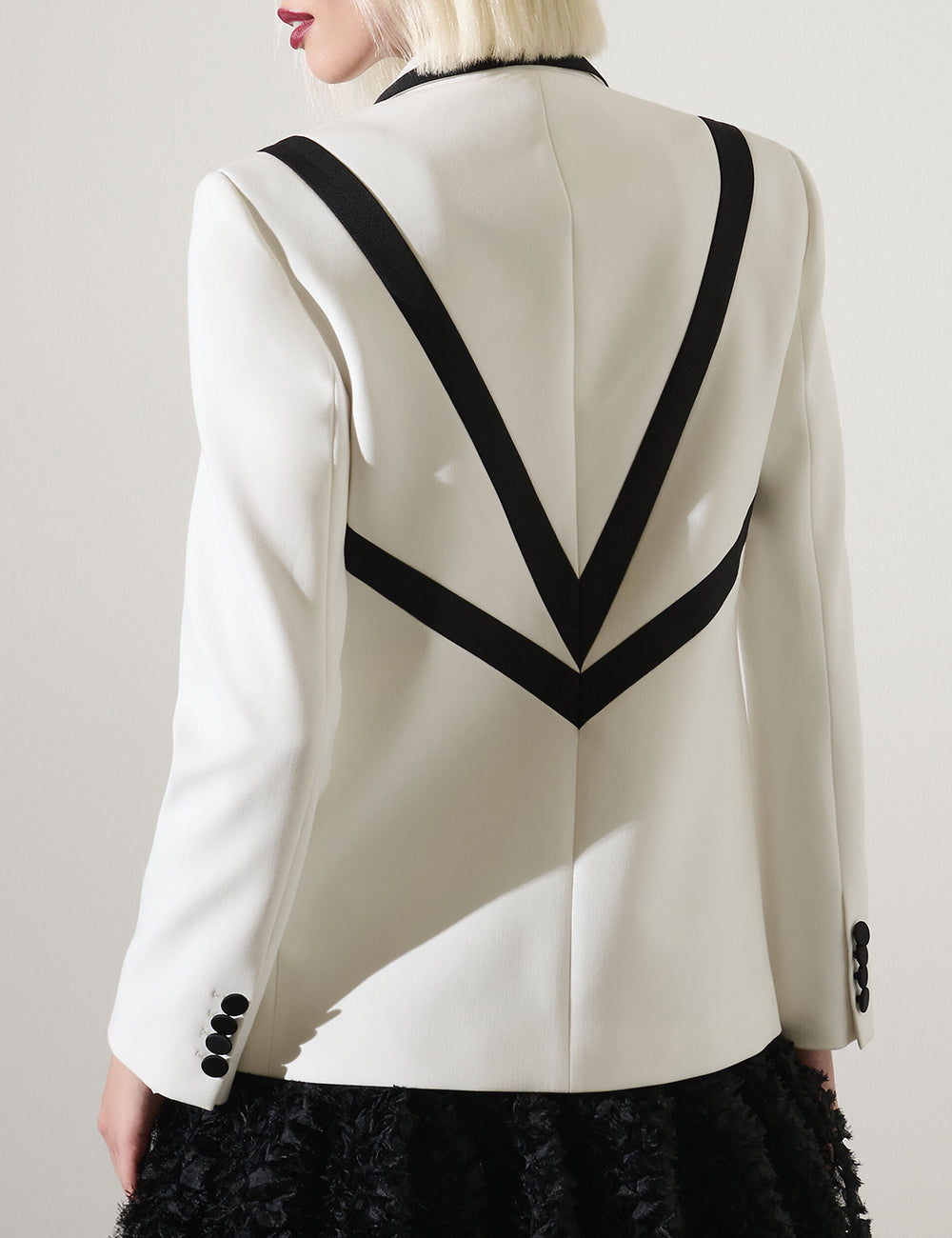 KARL LAGERFELD TAILORED CONTRAST BLAZER KARL LAGERFELD