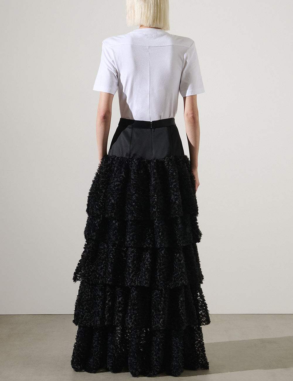 KARL LAGERFELD MAXI FRILL SKIRT KARL LAGERFELD