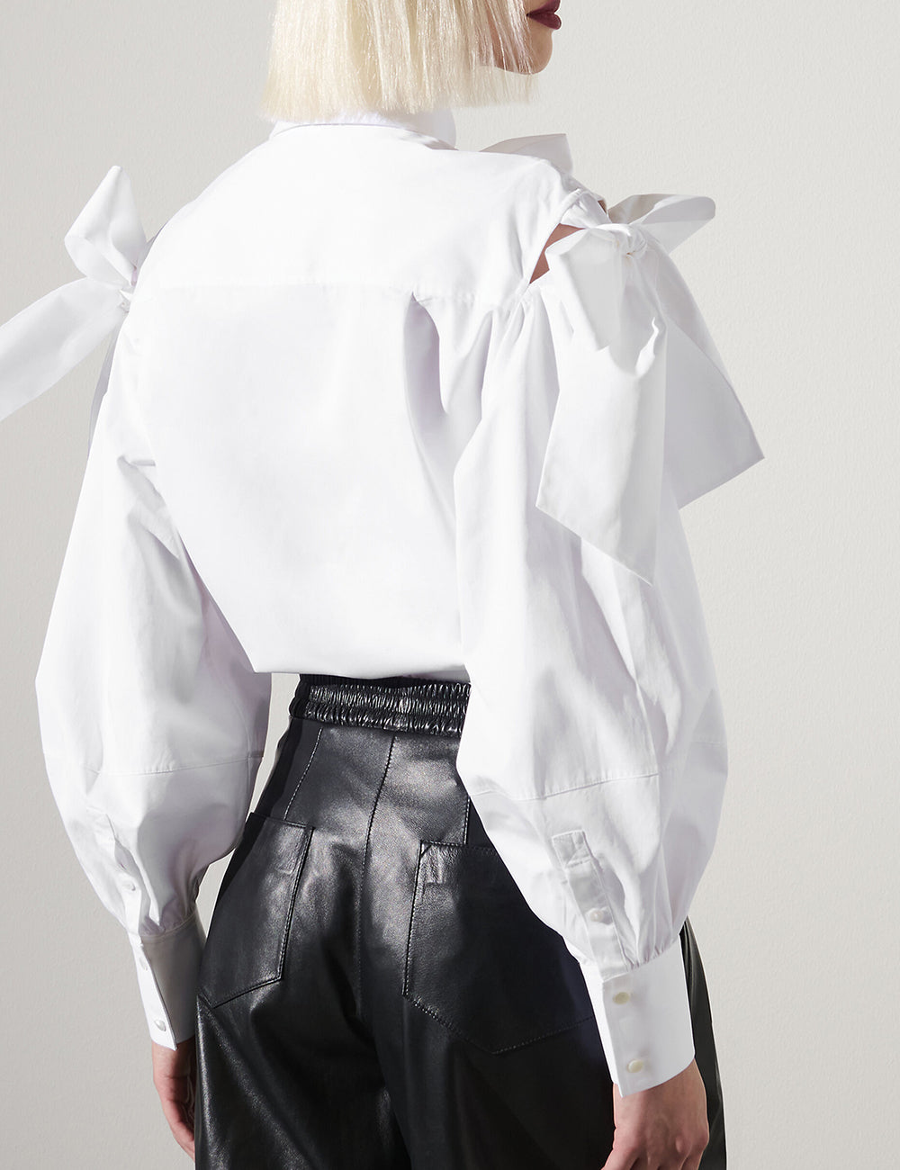 KARL LAGERFELD BOW DETAIL POPLIN SHIRT KARL LAGERFELD