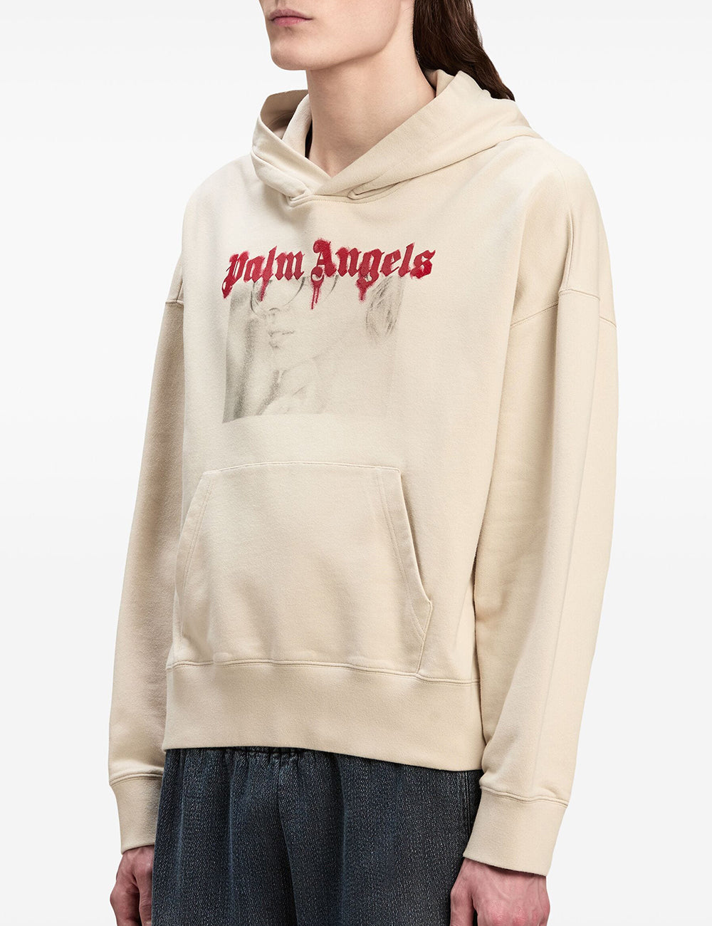 PALM ANGELS PORTRAIT PENCIL HOODY