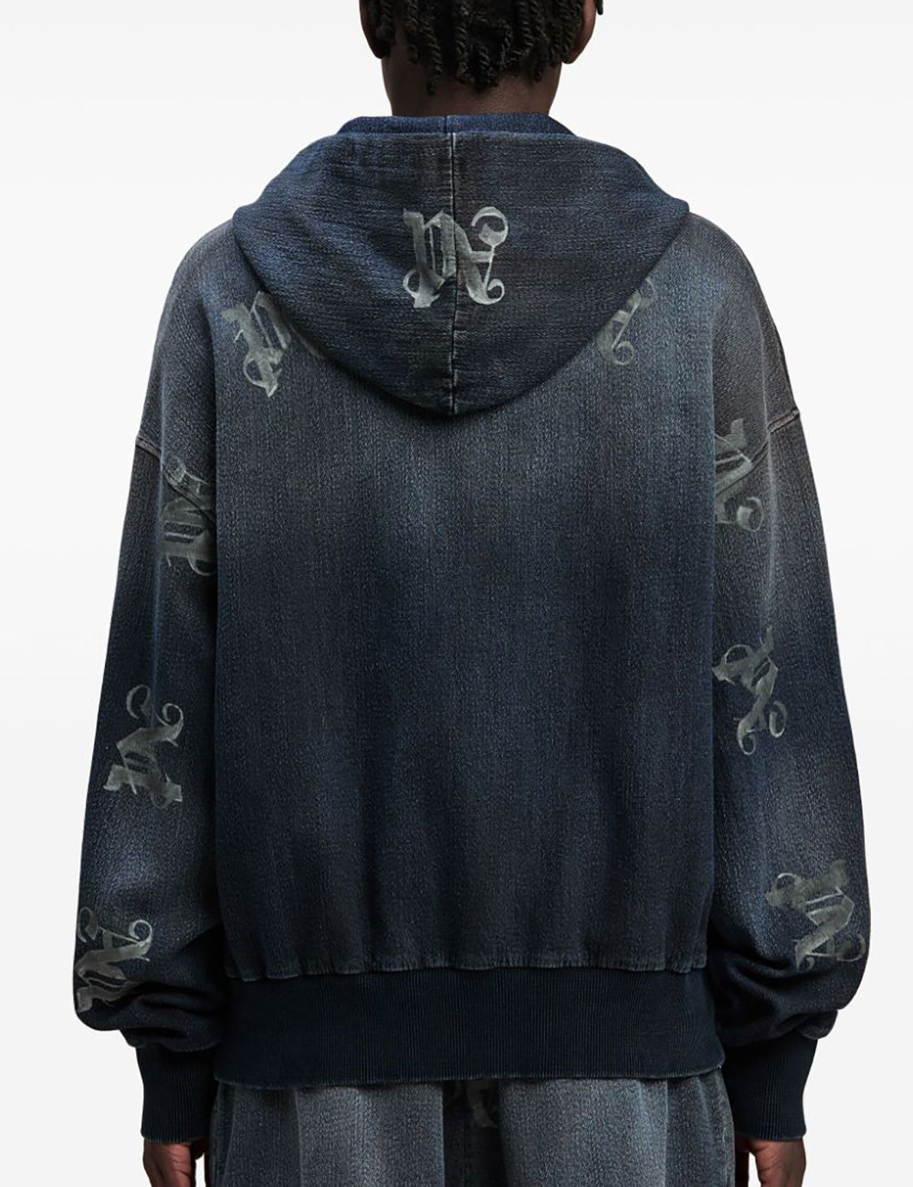 PALM ANGELS MONOGRAM SERIES WASHED HOODY