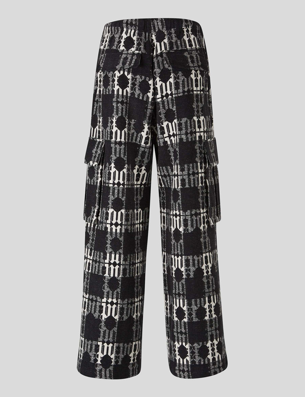 PALM ANGELS CHECK MONOGRAM PANTS