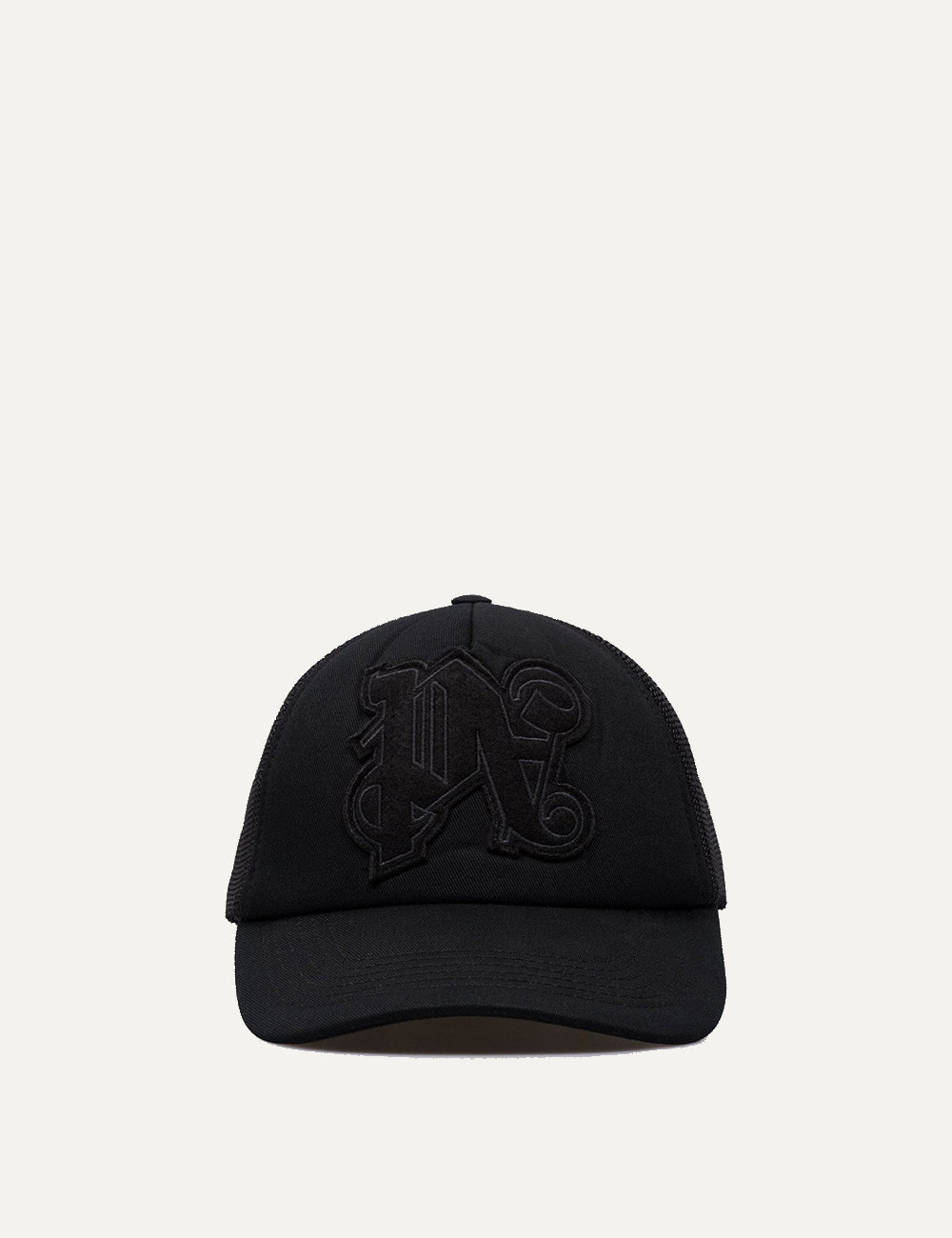 PALM ANGELS PA MONOGRAM TRUCKER CAP