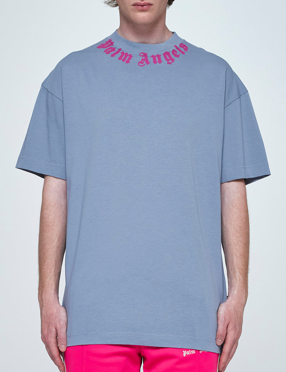 PALM ANGELS NECK LOGO TEE