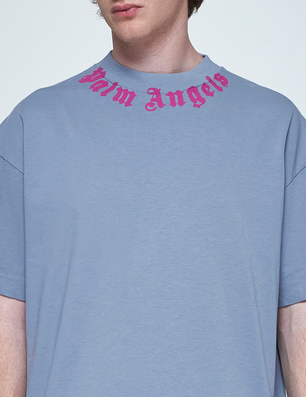 PALM ANGELS NECK LOGO TEE