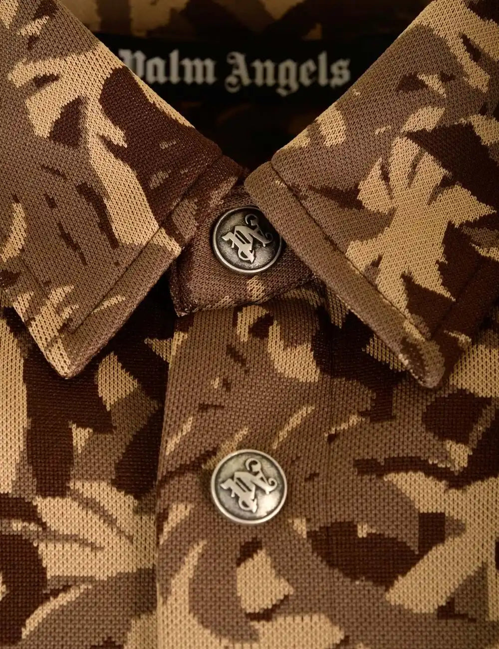 PALM ANGELS PALMS CAMO TRACK SHIRT