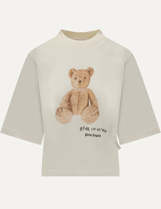 PALM ANGELS BEAR IN MIND CROPPED TEE