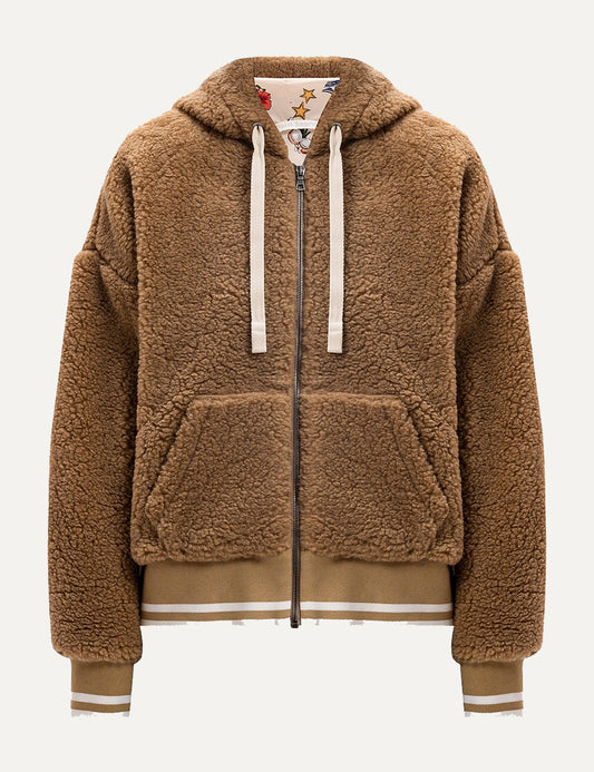 PALM ANGELS BEAR IN MIND HOODED JACKET