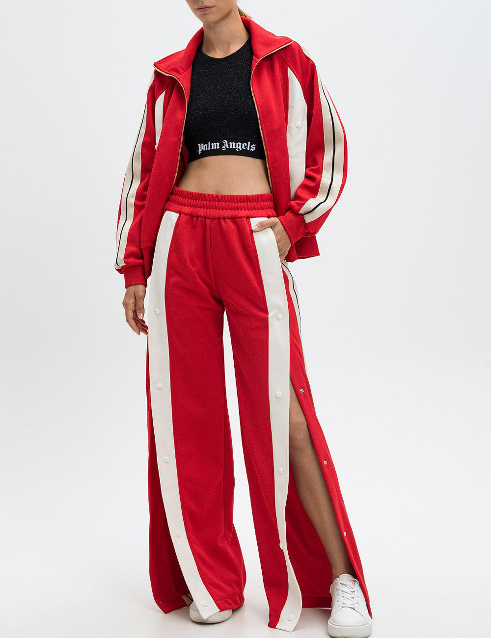 PALM ANGELS NEW MONOGRAM CB TRACK PANTS