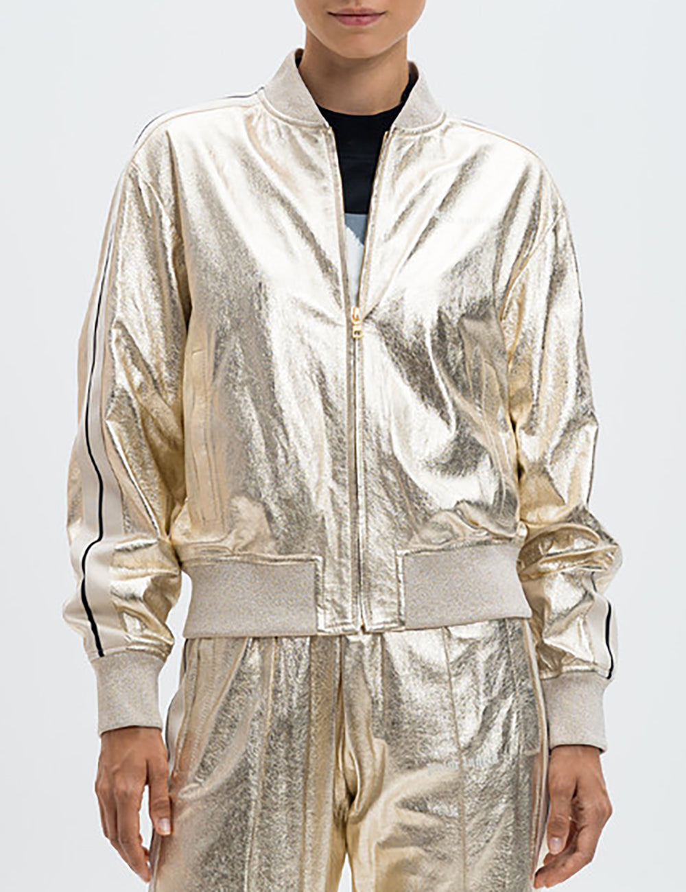 PALM ANGELS LAMINATED TRACK BOMBER