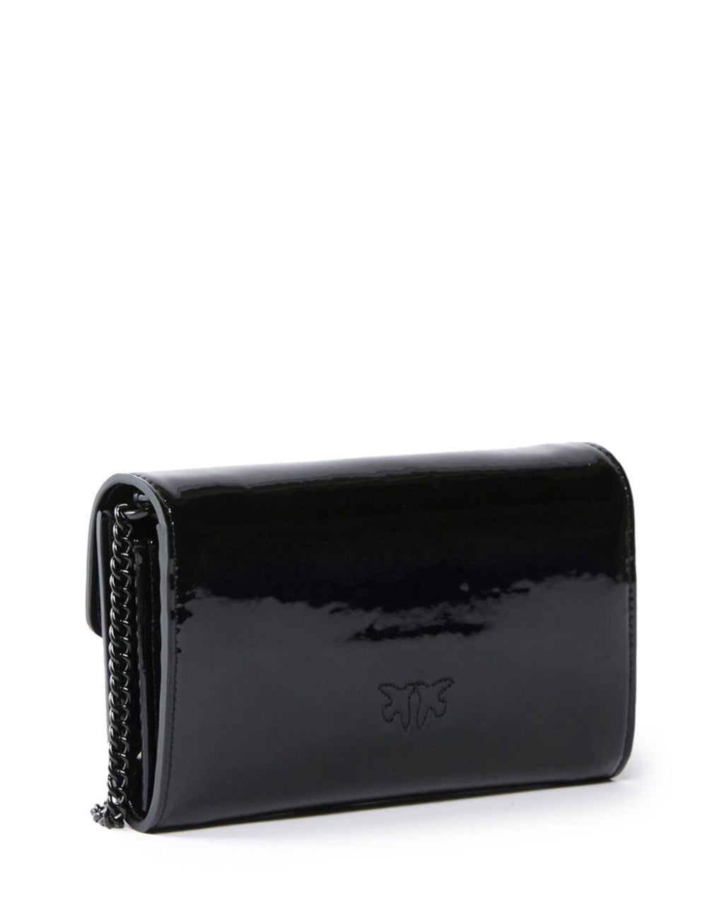 PINKO LOVE ONE WALLET C ECO VERNICE+PIPING STRASS