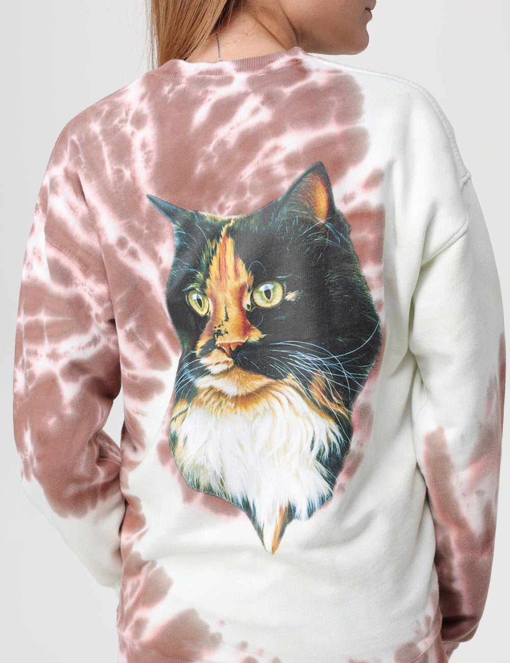 JWANDERSON TIE-DYE CAT SWEATSHIRT JWANDERSON